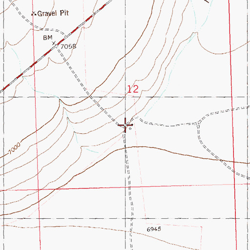 Topographic Map of Windmill F Water Well, NM
