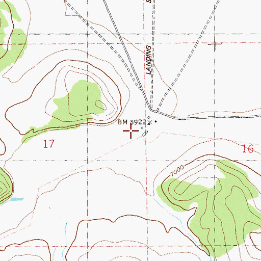 Topographic Map of Y Ranch Water Well, NM