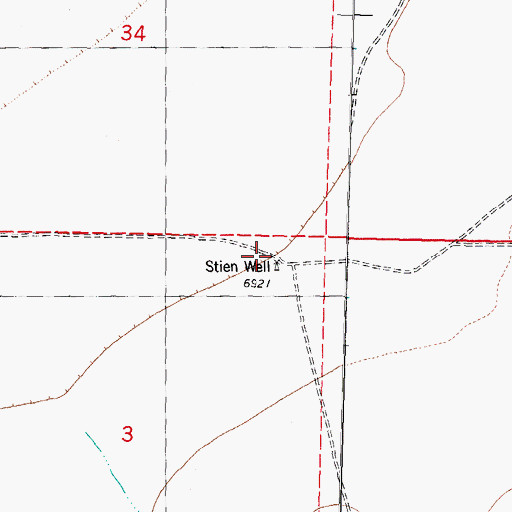 Topographic Map of Stein Water Well, NM