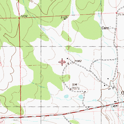Topographic Map of Old Horse Water Well, NM