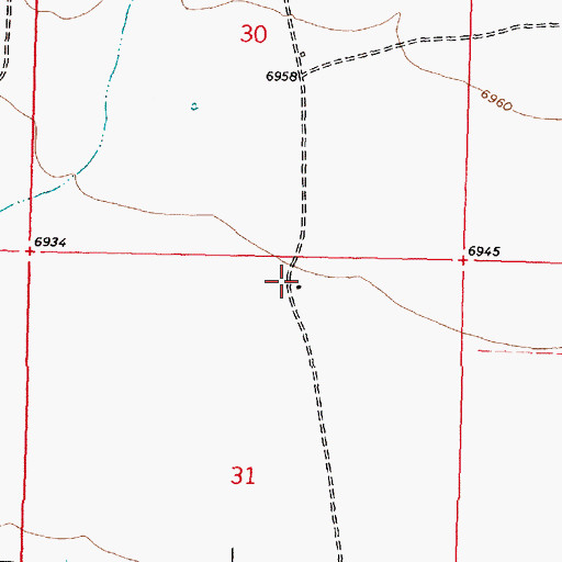 Topographic Map of Cloud Place Water Well, NM