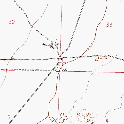 Topographic Map of Chadwick Water Well, NM
