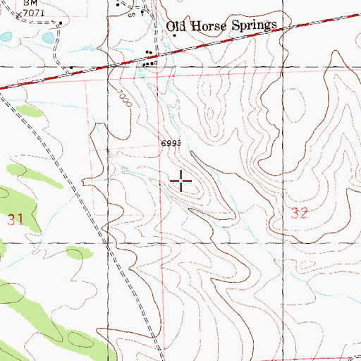 Topographic Map of Davis Water Well, NM