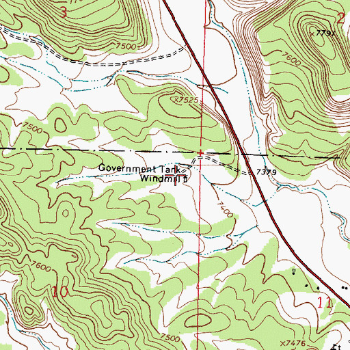 Topographic Map of Datil Water Well, NM