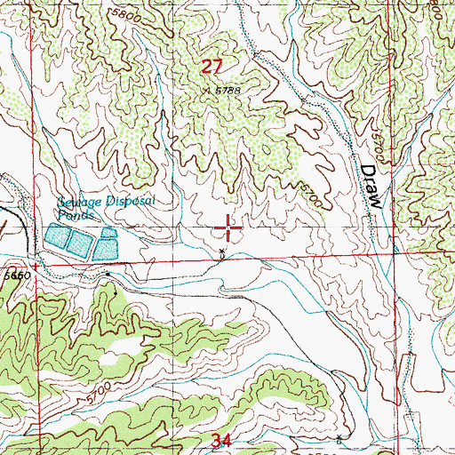 Topographic Map of 00453 Water Well, NM