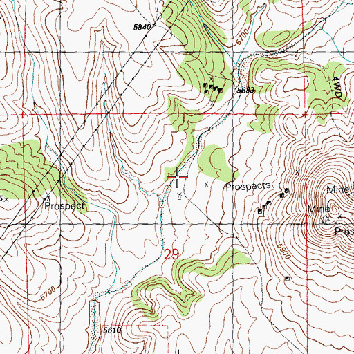 Topographic Map of 00414 Water Well, NM
