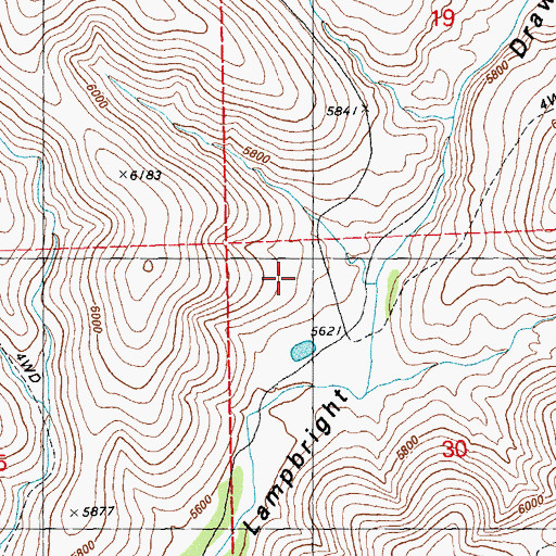Topographic Map of 00324 Water Well, NM