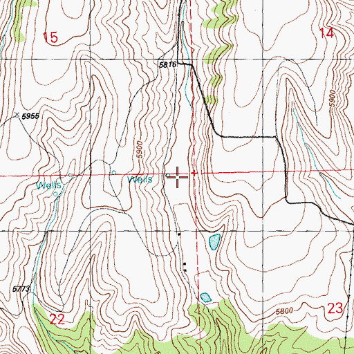 Topographic Map of 00407 Water Well, NM