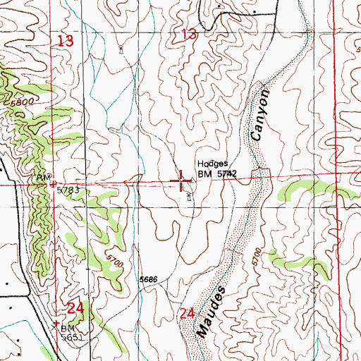 Topographic Map of 00449 Water Well, NM