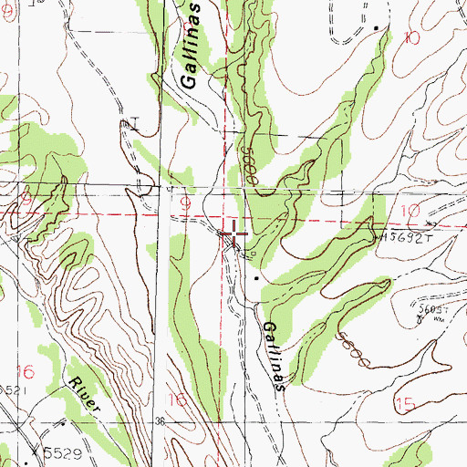 Topographic Map of 00291 Water Well, NM
