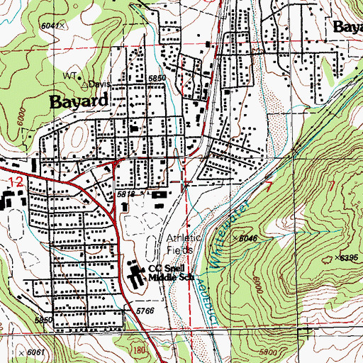 Topographic Map of 00328 Water Well, NM