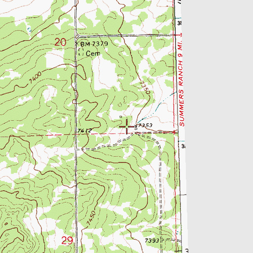 Topographic Map of Camp Water Well, NM