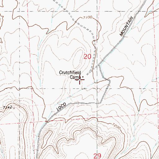 Topographic Map of Crutchfeld Water Well, NM