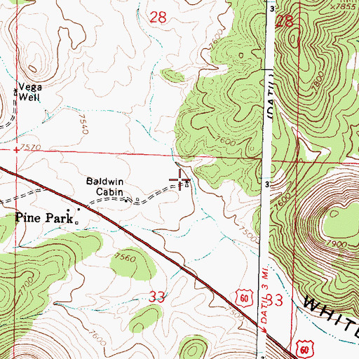 Topographic Map of Baldwincab Water Well, NM