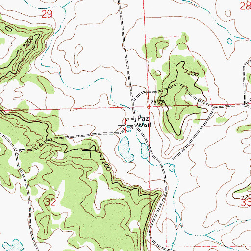 Topographic Map of Paz Water Well, NM