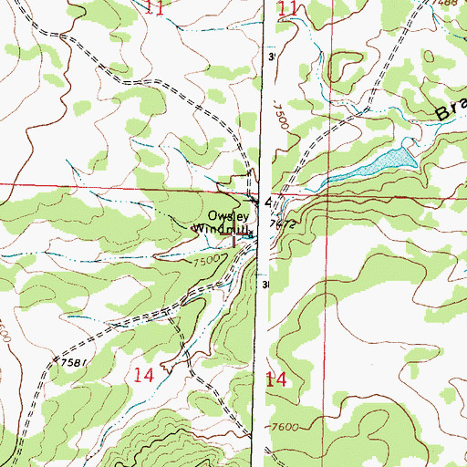 Topographic Map of Owsley Water Well, NM