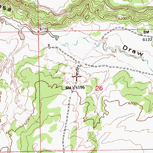 Topographic Map of Ojo Bonito Water Well, NM