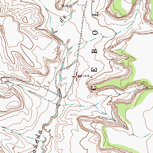 Topographic Map of Number 61 Water Well, NM