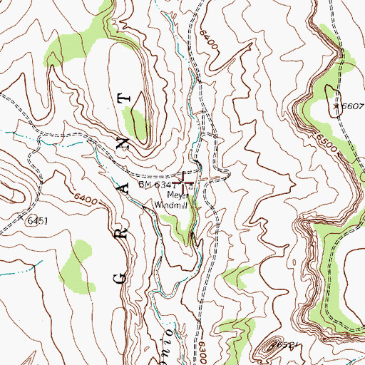 Topographic Map of Meyer Water Well, NM