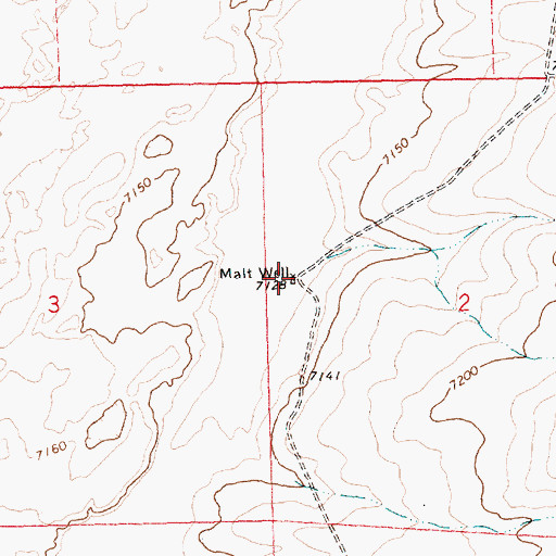 Topographic Map of Malt Water Well, NM