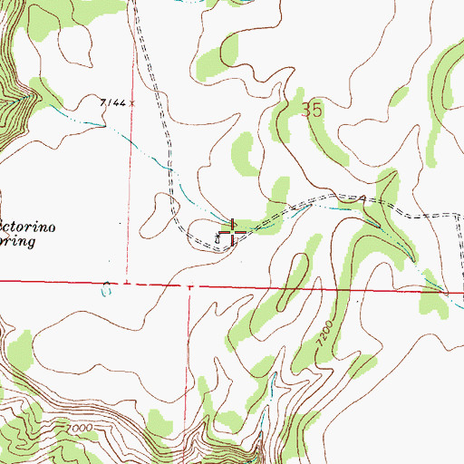 Topographic Map of Mesa Water Well, NM