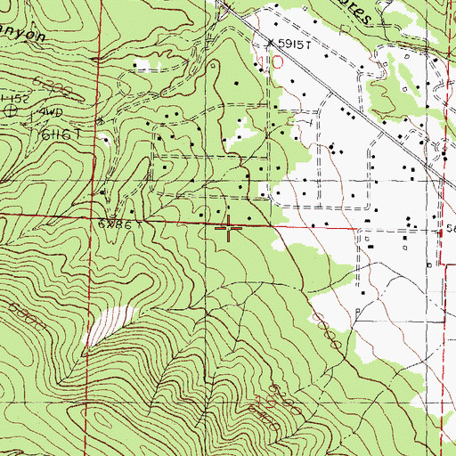 Topographic Map of 10171 Water Well, NM