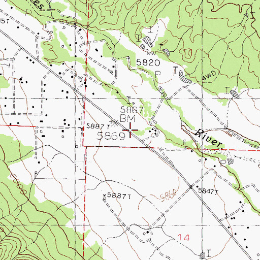 Topographic Map of 00073 Water Well, NM