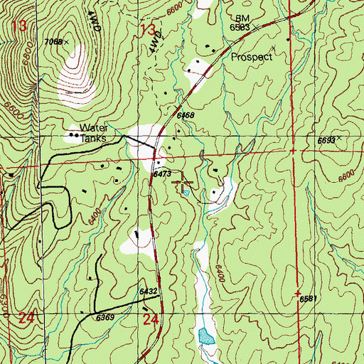 Topographic Map of 00241 Water Well, NM