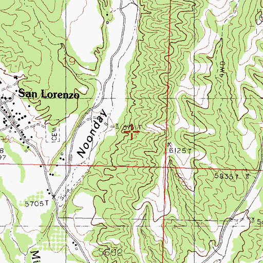 Topographic Map of 10168 Water Well, NM
