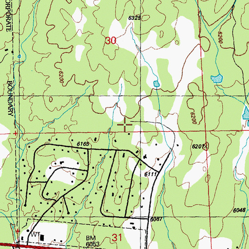 Topographic Map of 00196 Water Well, NM