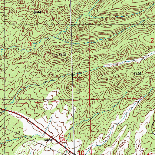 Topographic Map of 10034 Water Well, NM
