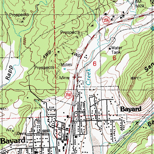 Topographic Map of 00327 Water Well, NM