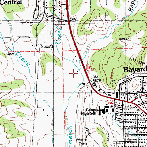 Topographic Map of 10022 Water Well, NM