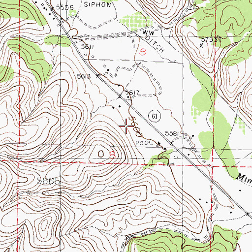 Topographic Map of 00285 Water Well, NM