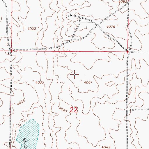 Topographic Map of Chaparral, NM