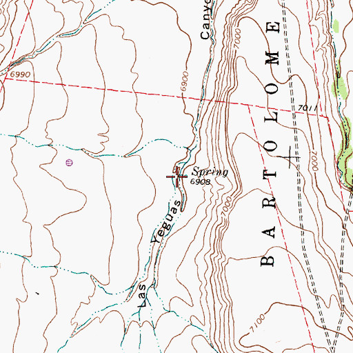 Topographic Map of Sap Hole Spring, NM