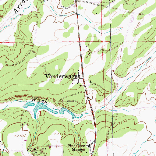 Topographic Map of Saint Patrick Catholic Church, NM