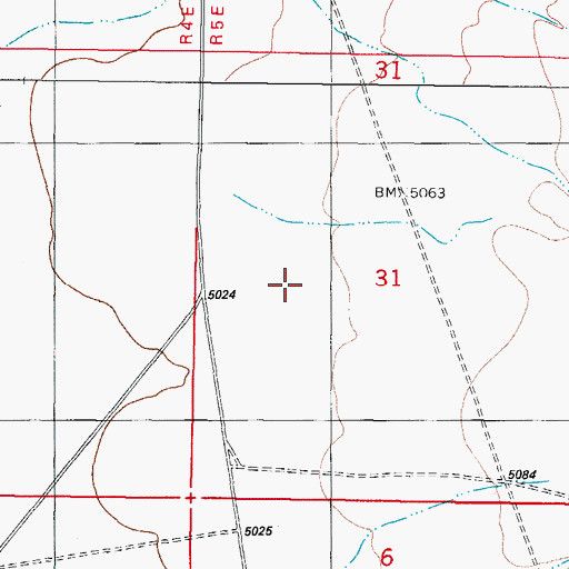 Topographic Map of Beck Site, NM