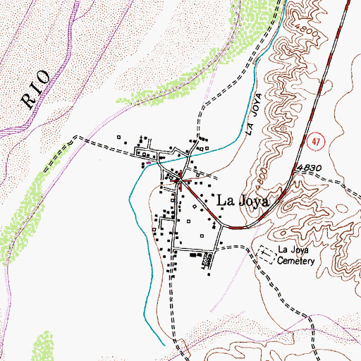 Topographic Map of Our Lady of Sorrows Catholic Church, NM