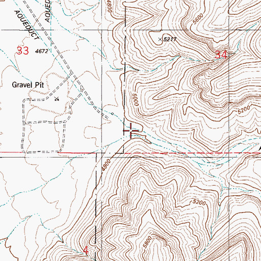 Topographic Map of Alamo Canyon, NM