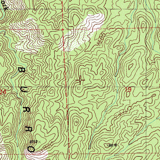 Topographic Map of Big Burro Mountains, NM