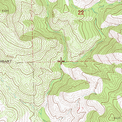 Topographic Map of Deadman Canyon, NM