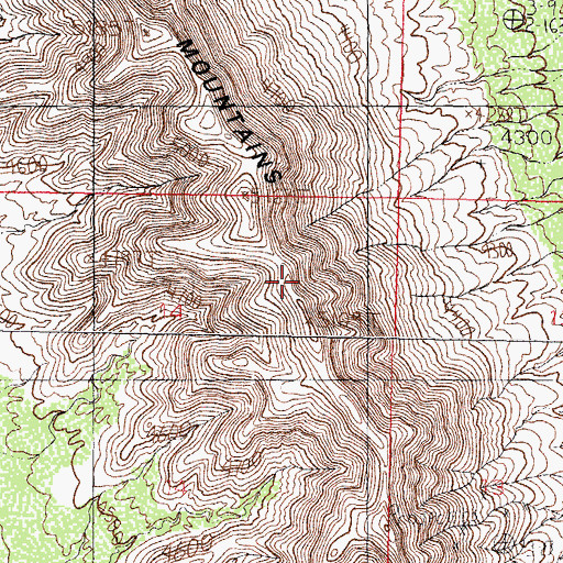 Topographic Map of East Potrillo Mountains, NM