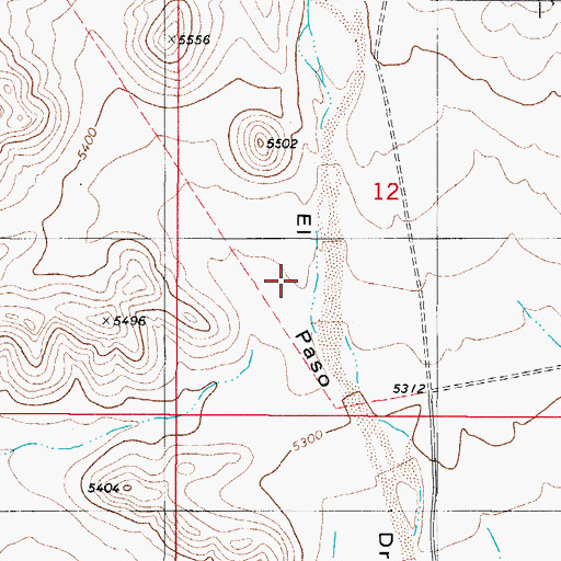 Topographic Map of El Paso Canyon, NM