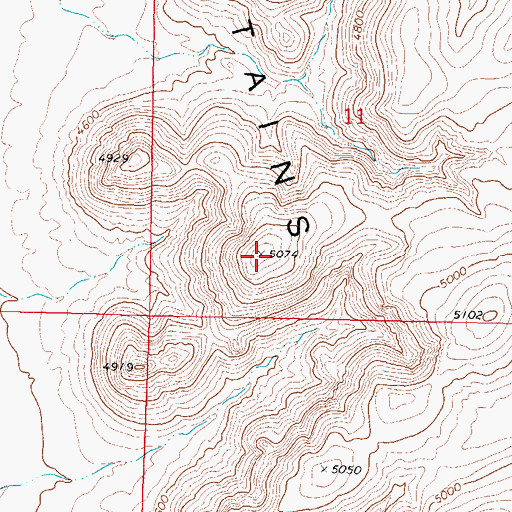 Topographic Map of Good Sight Mountains, NM