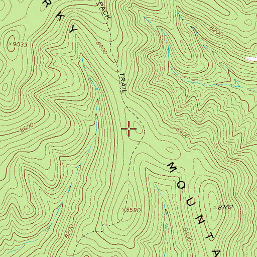 Topographic Map of Jerky Mountains, NM