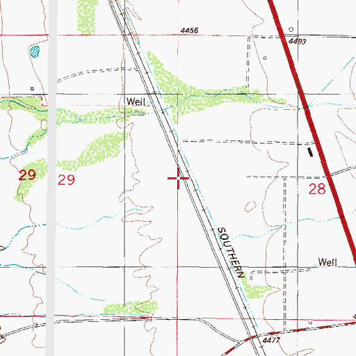 Topographic Map of Kearney, NM