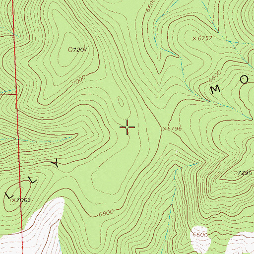 Topographic Map of Kelly Mountains, NM
