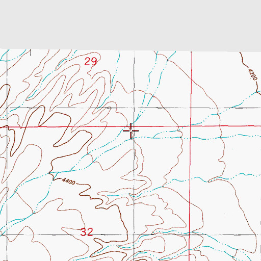 Topographic Map of Little San Nicolas Canyon, NM