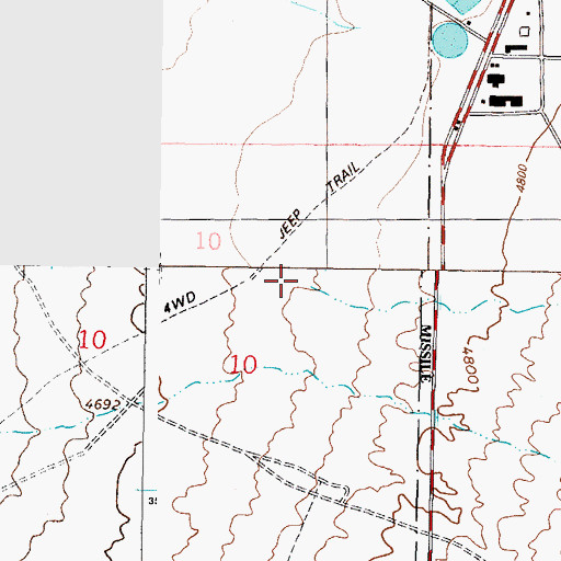 Topographic Map of Loman Canyon, NM